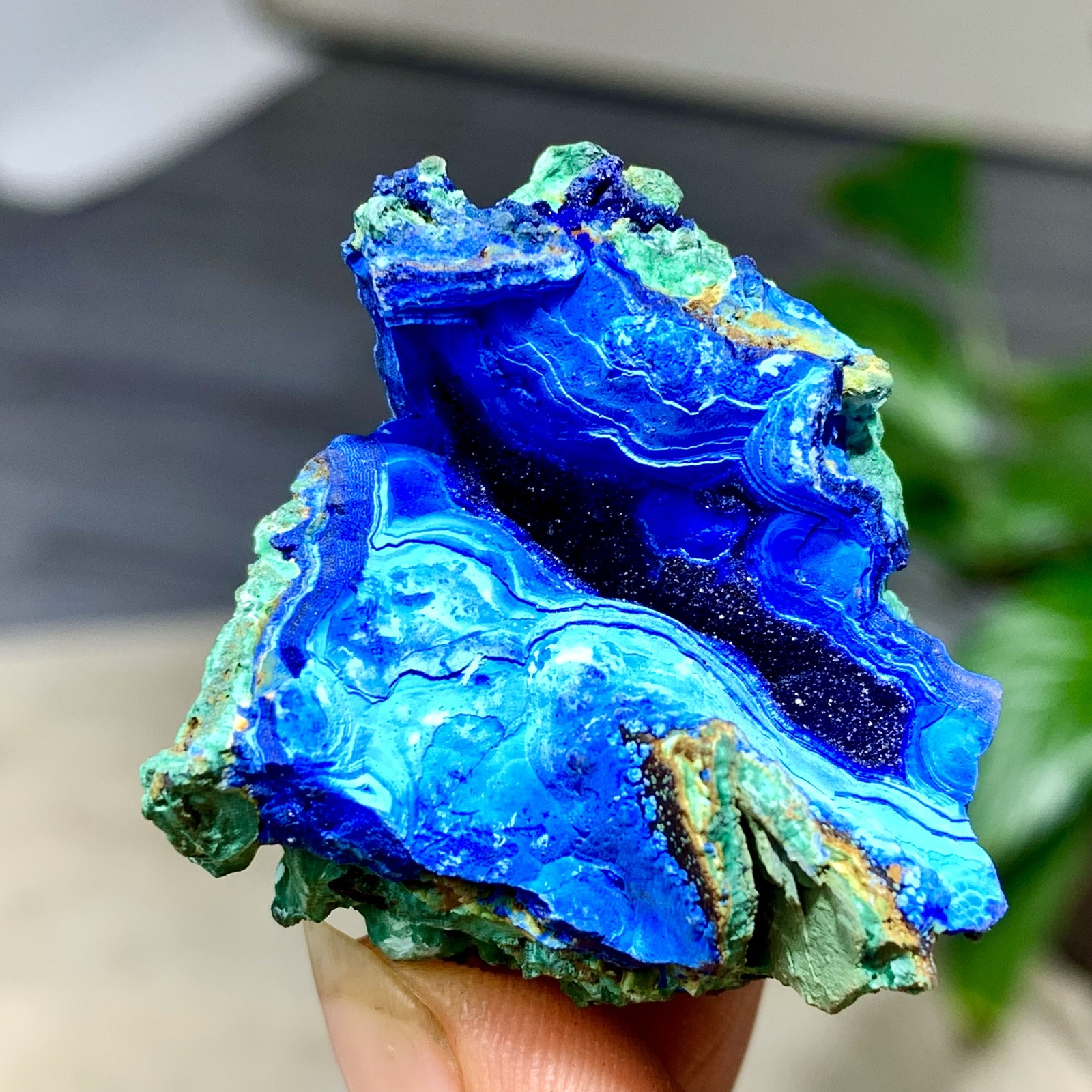 30G Best Natural Azurite/Malachite raw Crystal Mineral Specimen