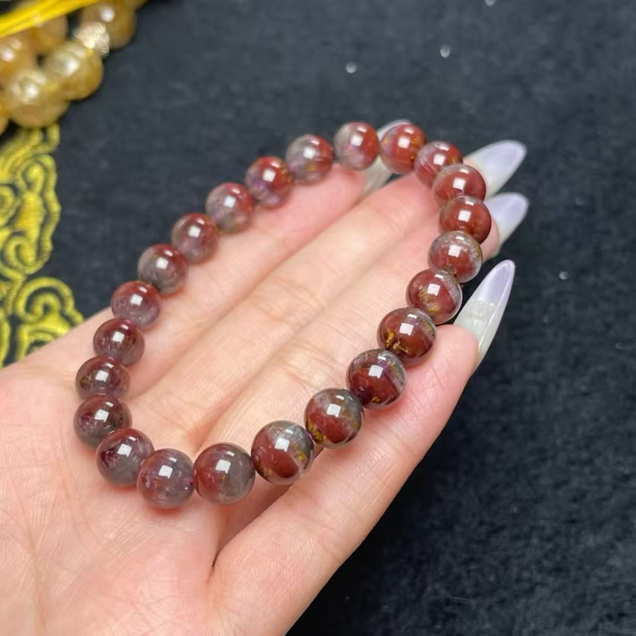 Natural Rare Aurora 23 Energy Stone Bracelet Adult Collectibles