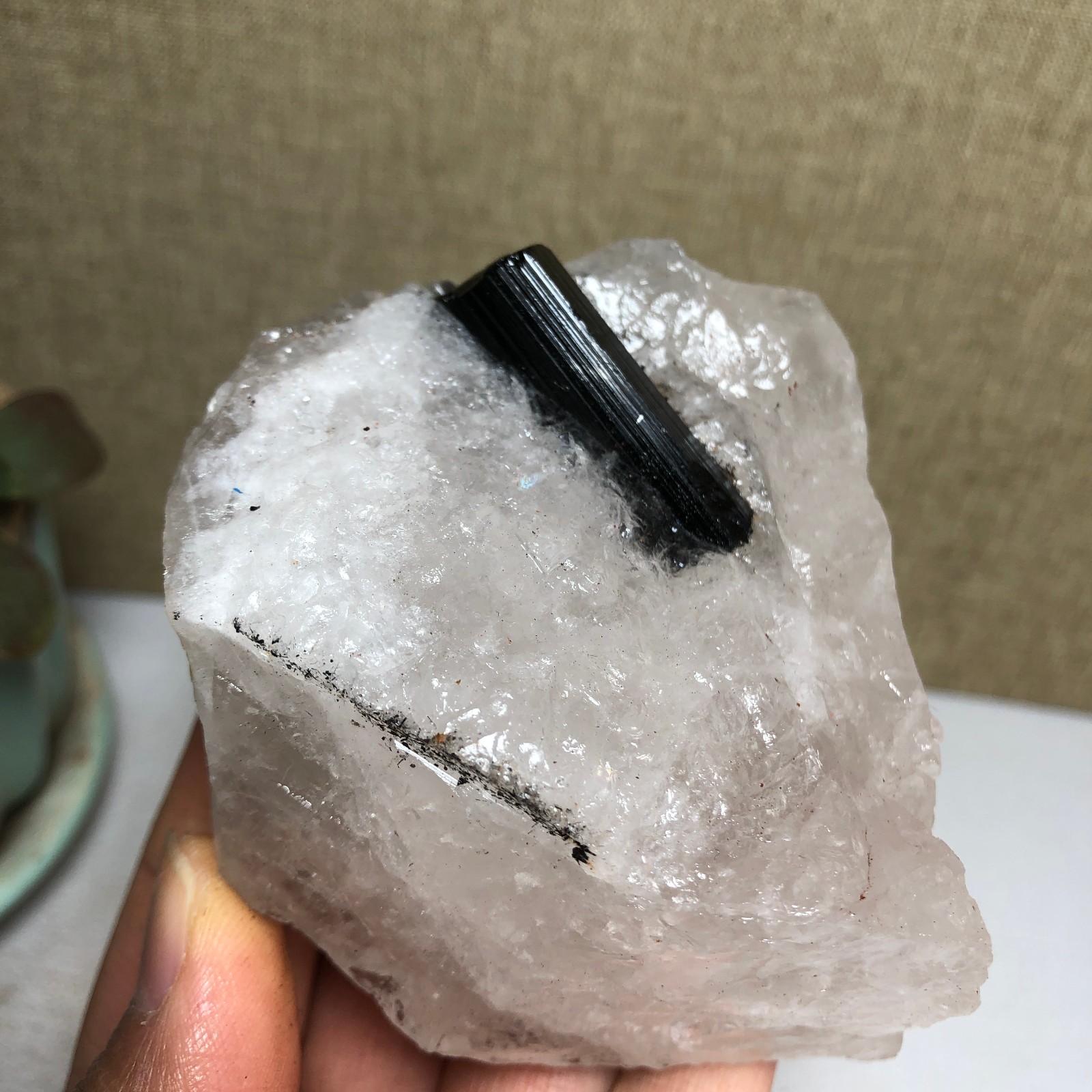 Natural tourmaline Crystal paragenesis gemstone original Specimen 290g A1684