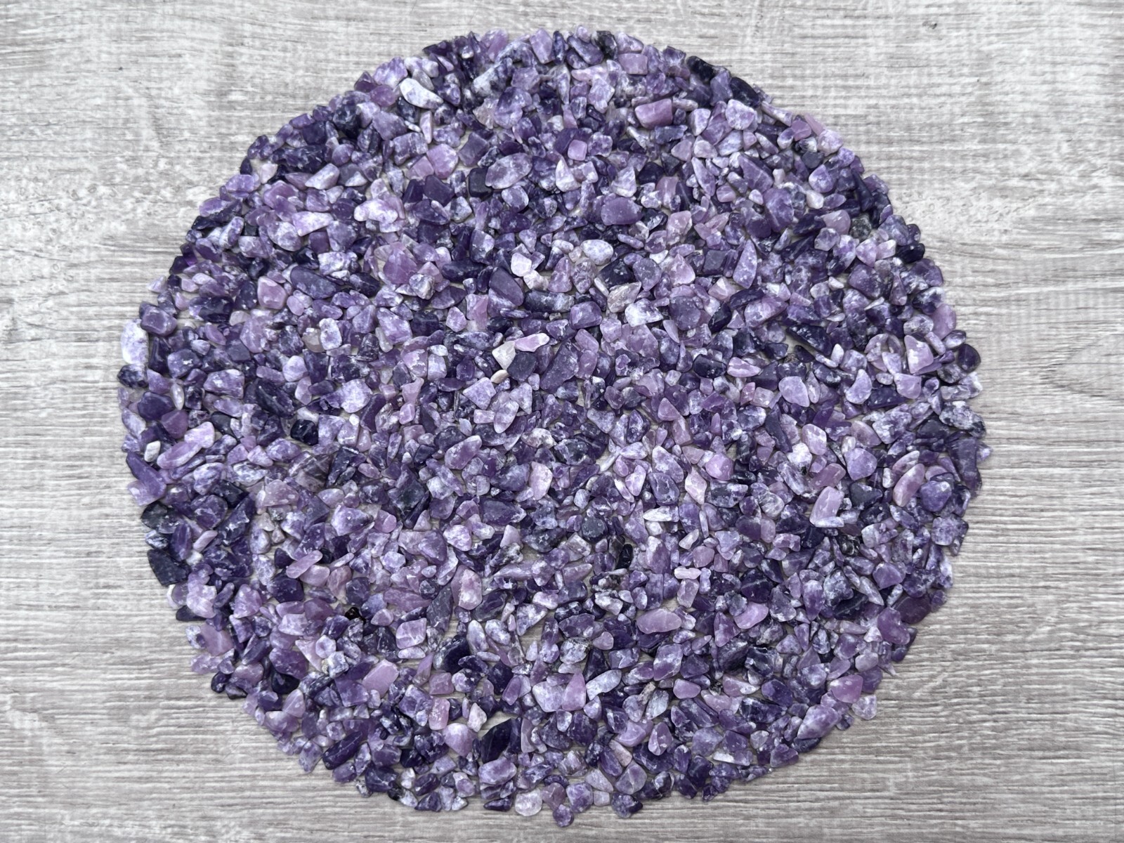 Lepidolite Semi Tumbled Gemstone Mini Chips 4 – 12 mm, Wholesale Bulk Lot