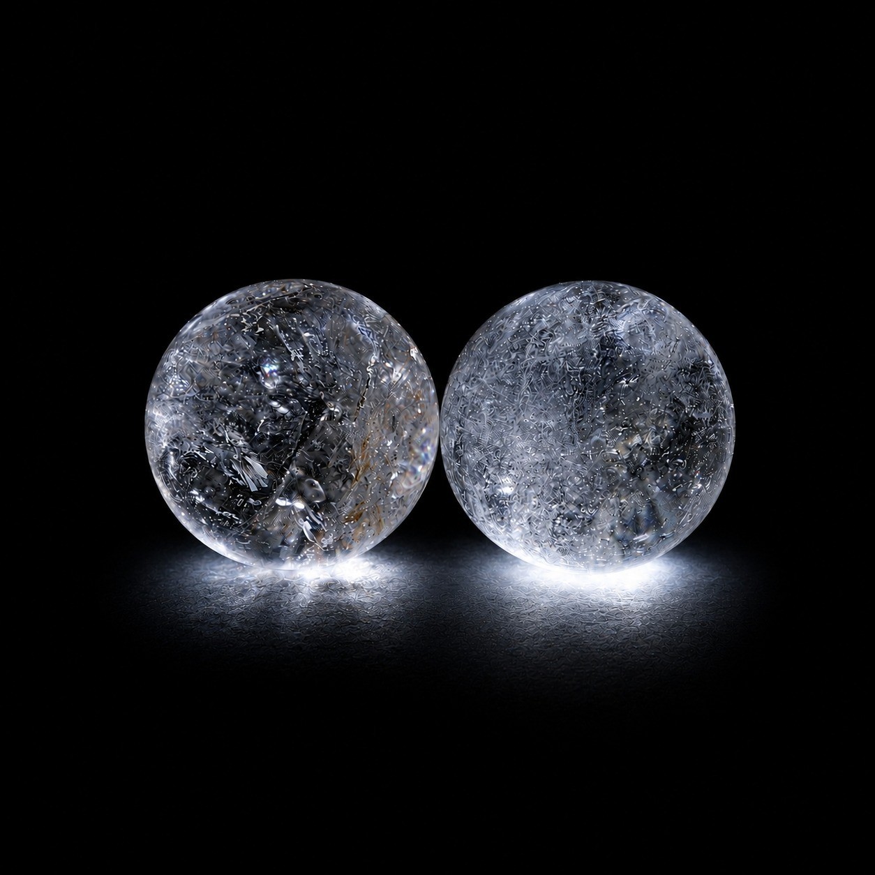 Natural Himalayan Quartz Sphere Healing Reiki Ball for Decor 18-19mm