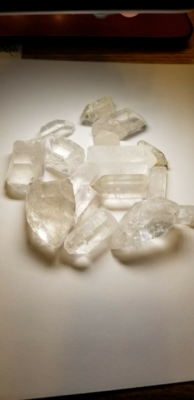 1/2 lb Natural Clear Quartz Crystal Mixed Size Points Jewelry Brazil Mineral