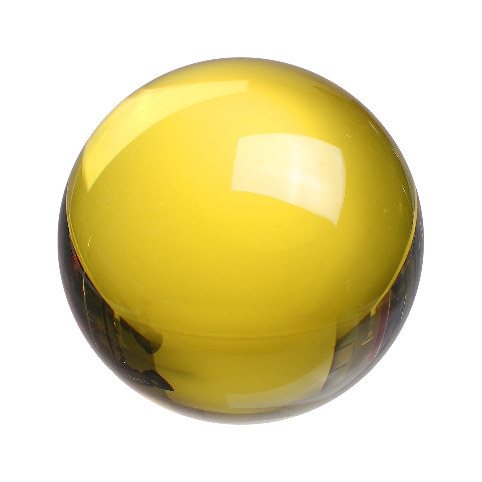 Round Crystal Sphere 60mm 2.4″ Decorative Sphere Crystal Ball Gold