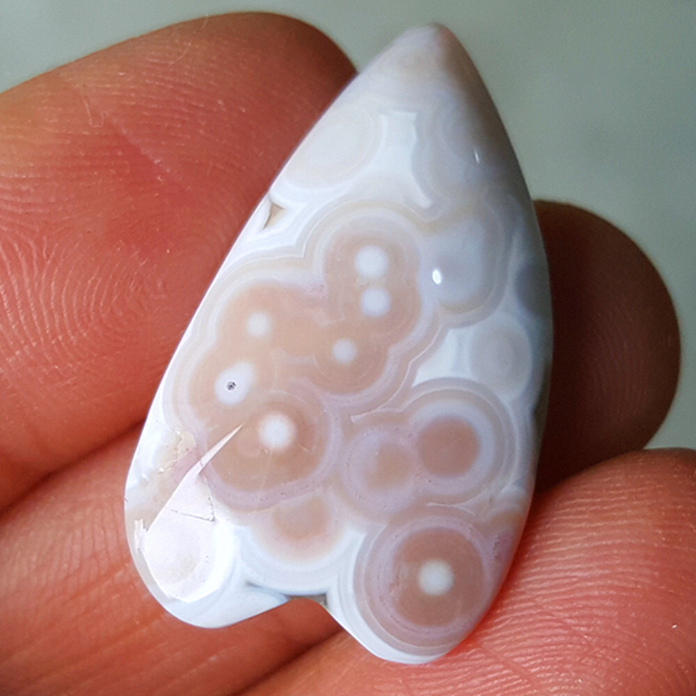 HOT4.4g Natural Colorful RARE Polished Ocean Jasper 21A43+