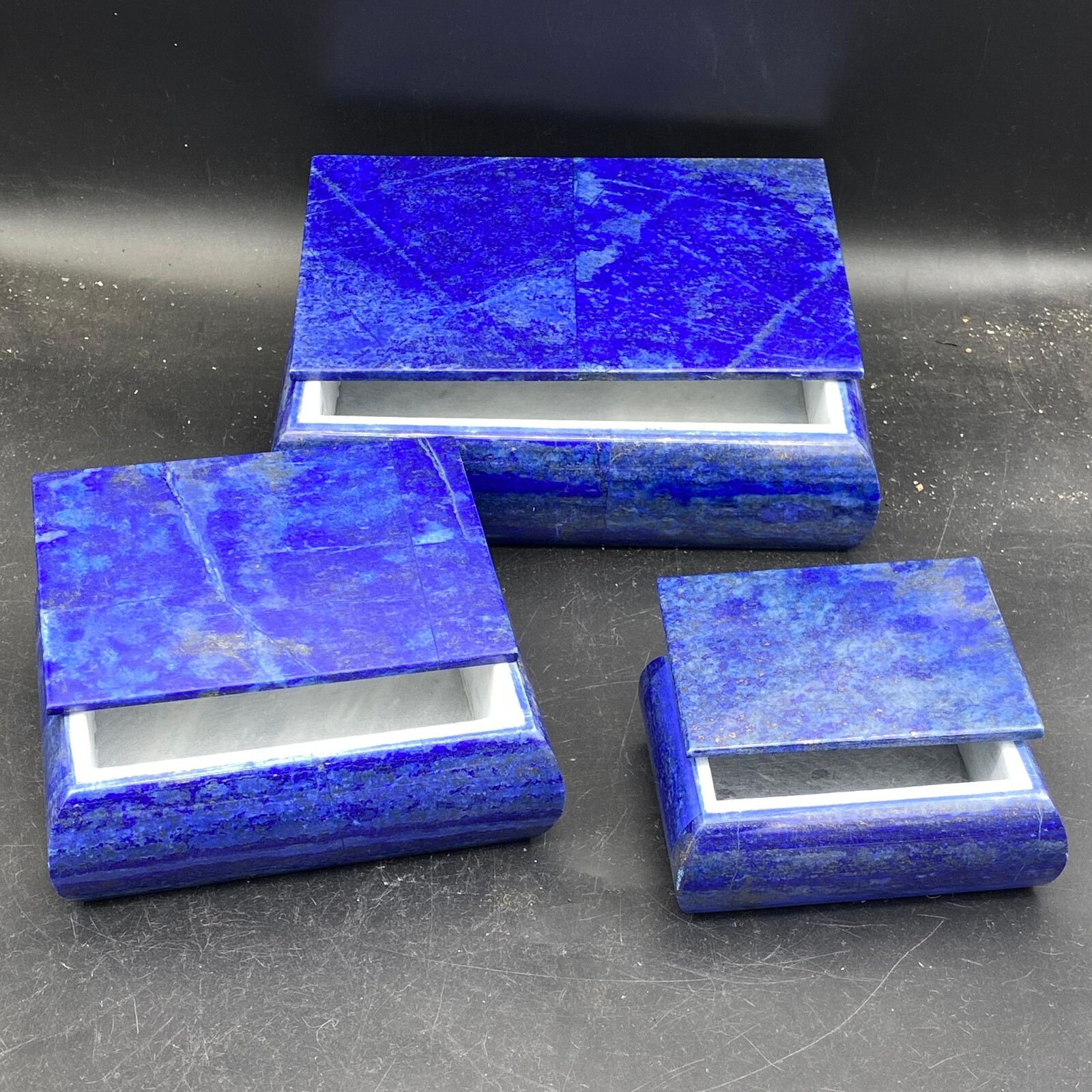 Natural Lapis Lazuli Jewelry box set AAA+ Quality from Afghanistan