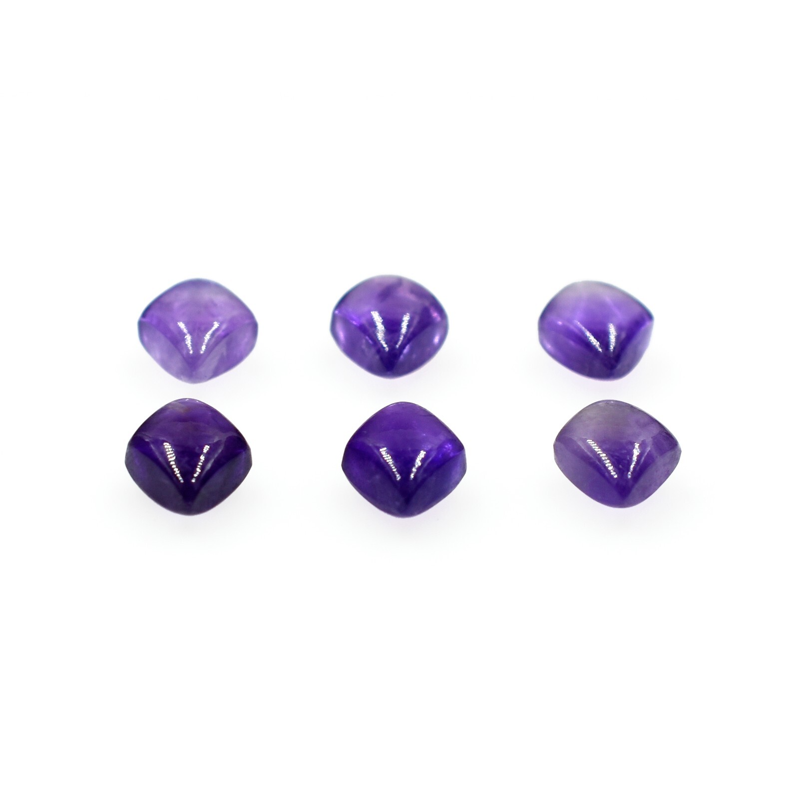 Natural Purple Amethyst Smooth Cabochon Loose Gemstone Mix Shape Wholesale Lots