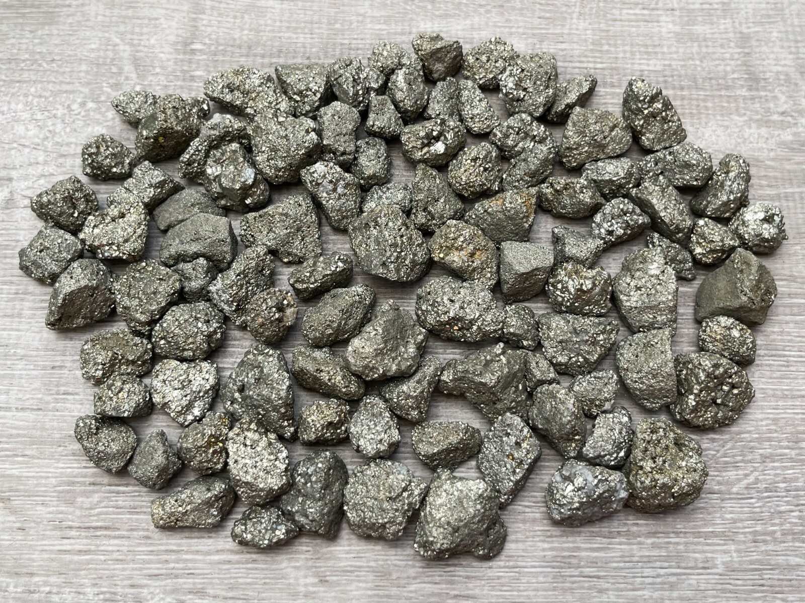 Grade A++ Small Rough Pyrite Stone, 0.5-1″ Raw Pyrite Stone, Wholesale Bulk Lot
