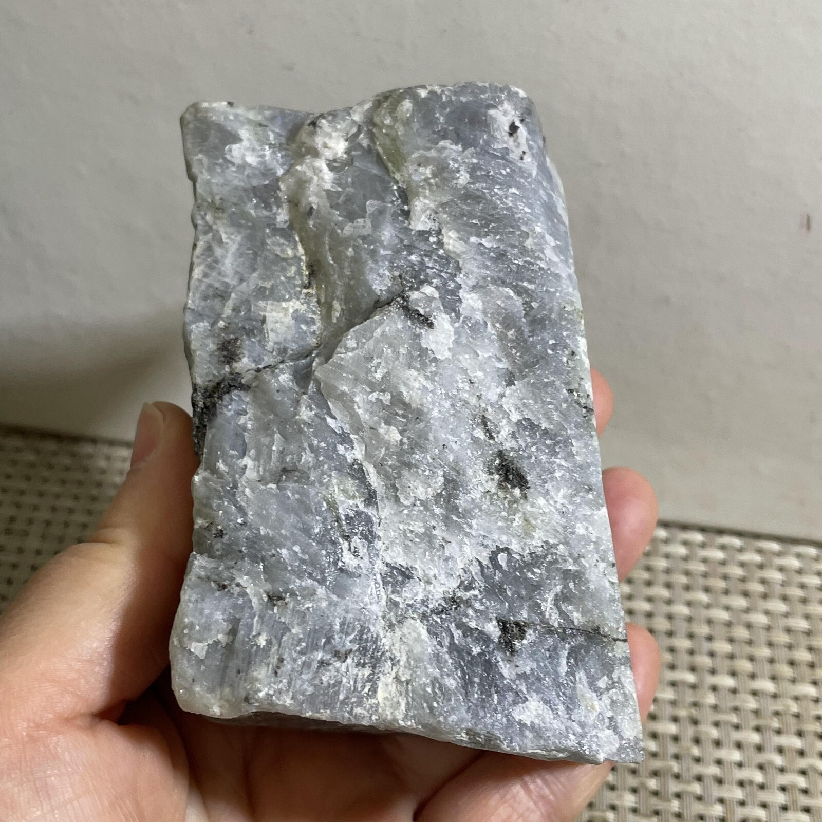 497g rough Purple Light Labrador Quartz Crystal Stone Specimens healing