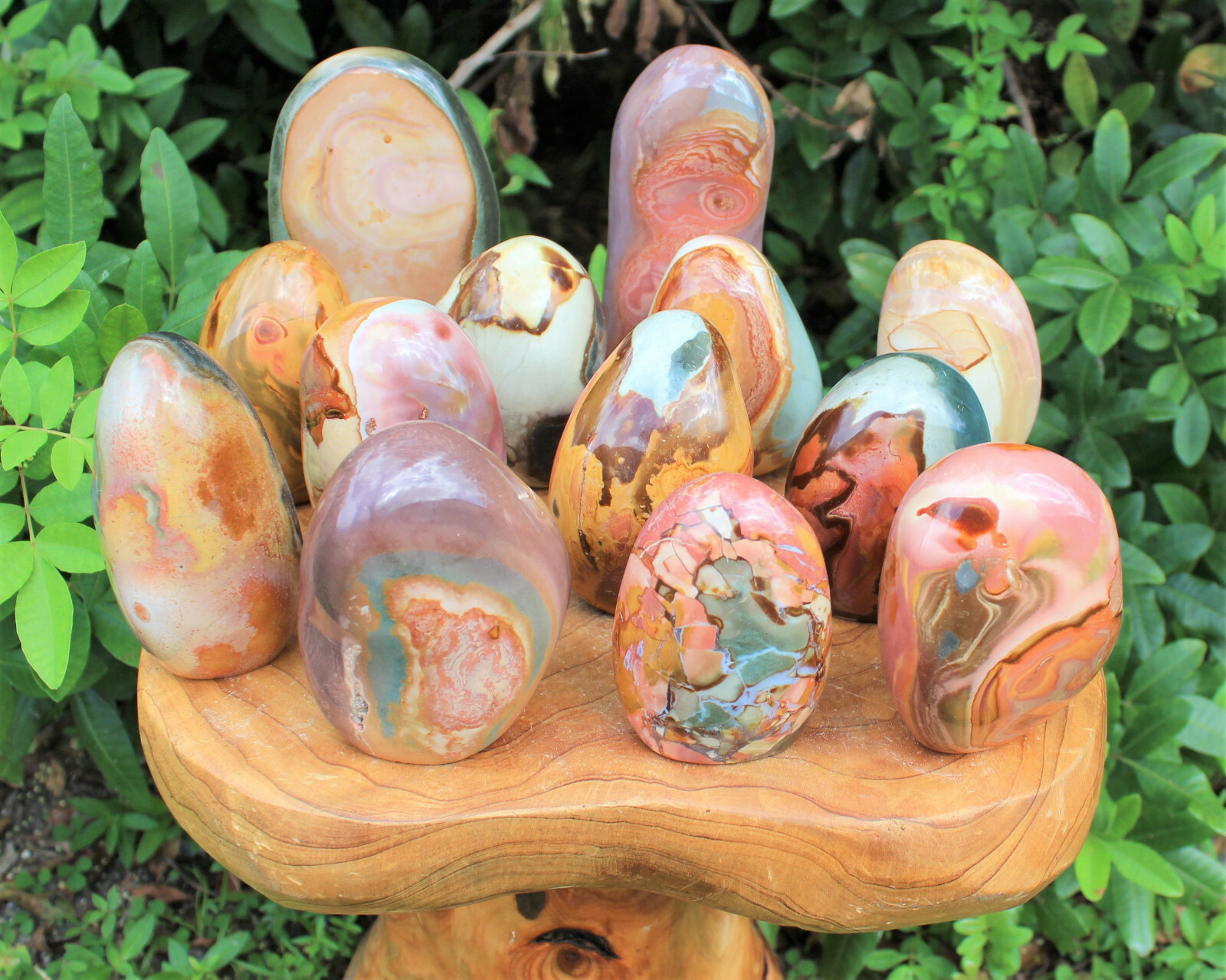 Polished Polychrome Jasper Freeform – Beautiful Free Standing Display Specimens
