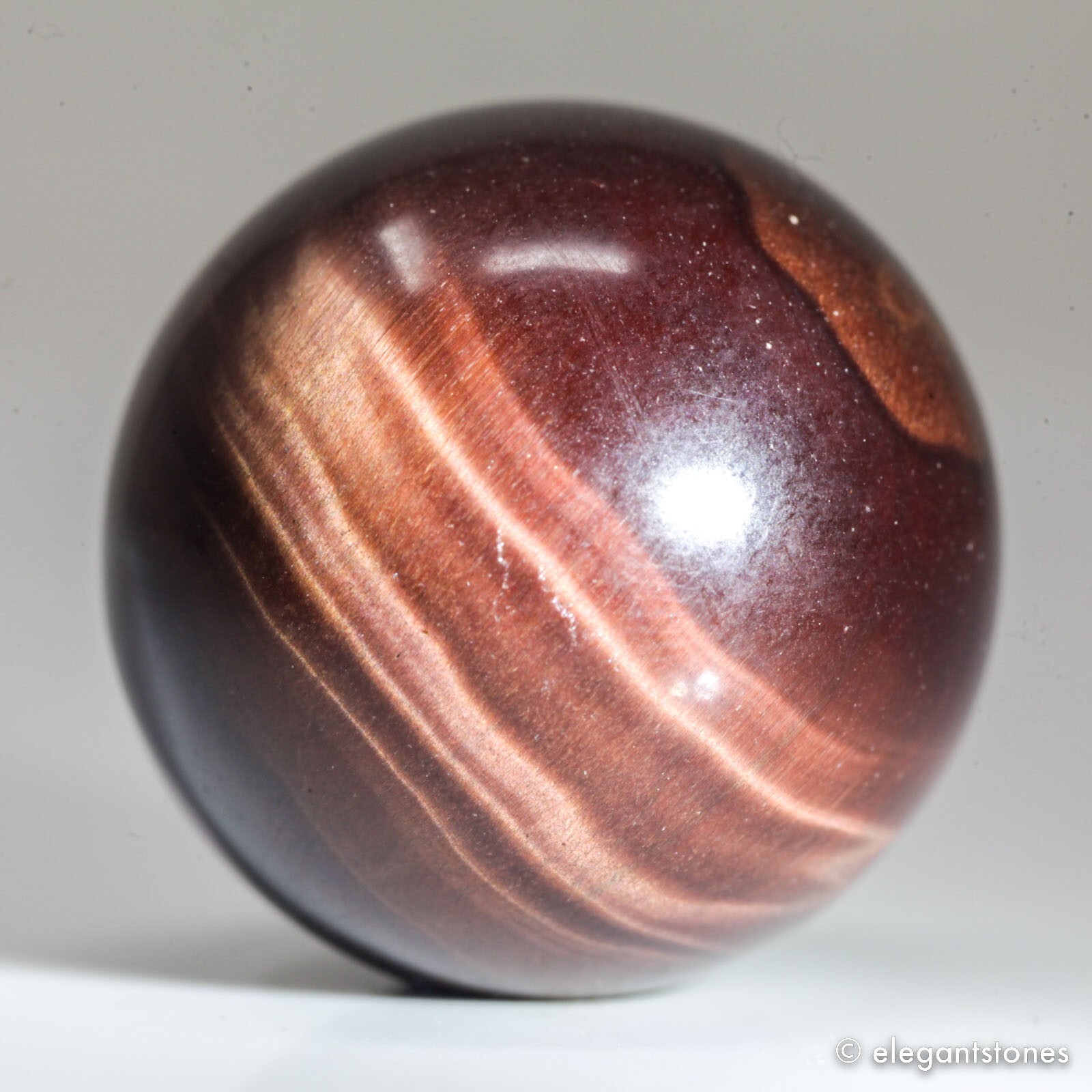 25g26mm Red Tiger Eye Sphere Crystal Ball Natural Quartz Healing Gemstone Chakra