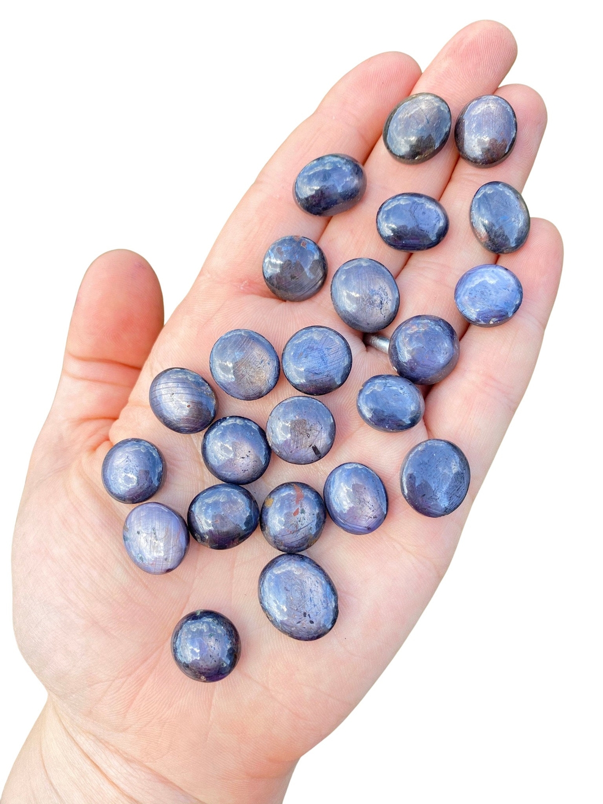 Blue Sapphire Tumbled Stone (Grade AAA) Natural Blue Sapphire from India