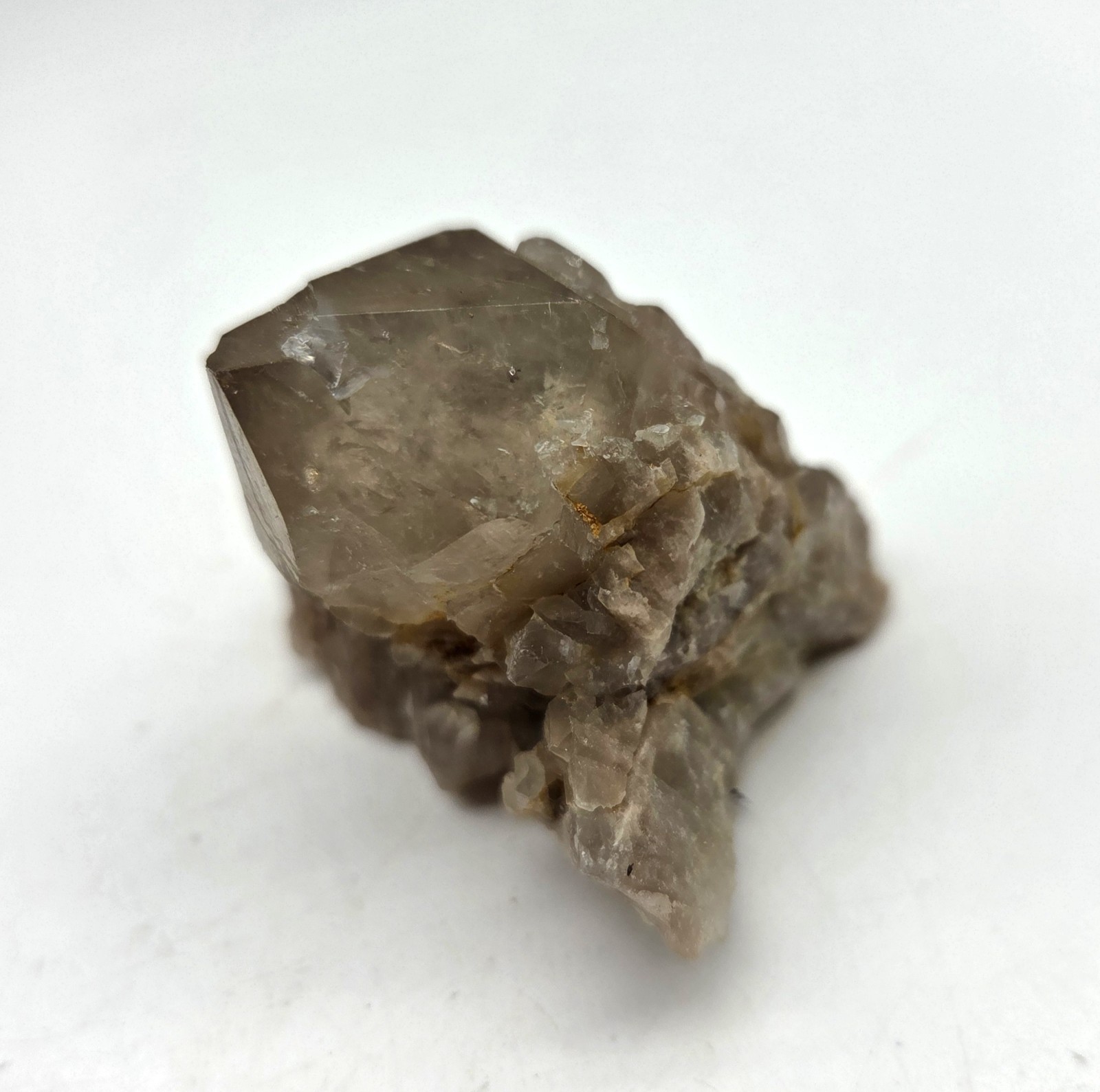 Natural Phantom Smokey Quartz Cluster From Luena, Congo