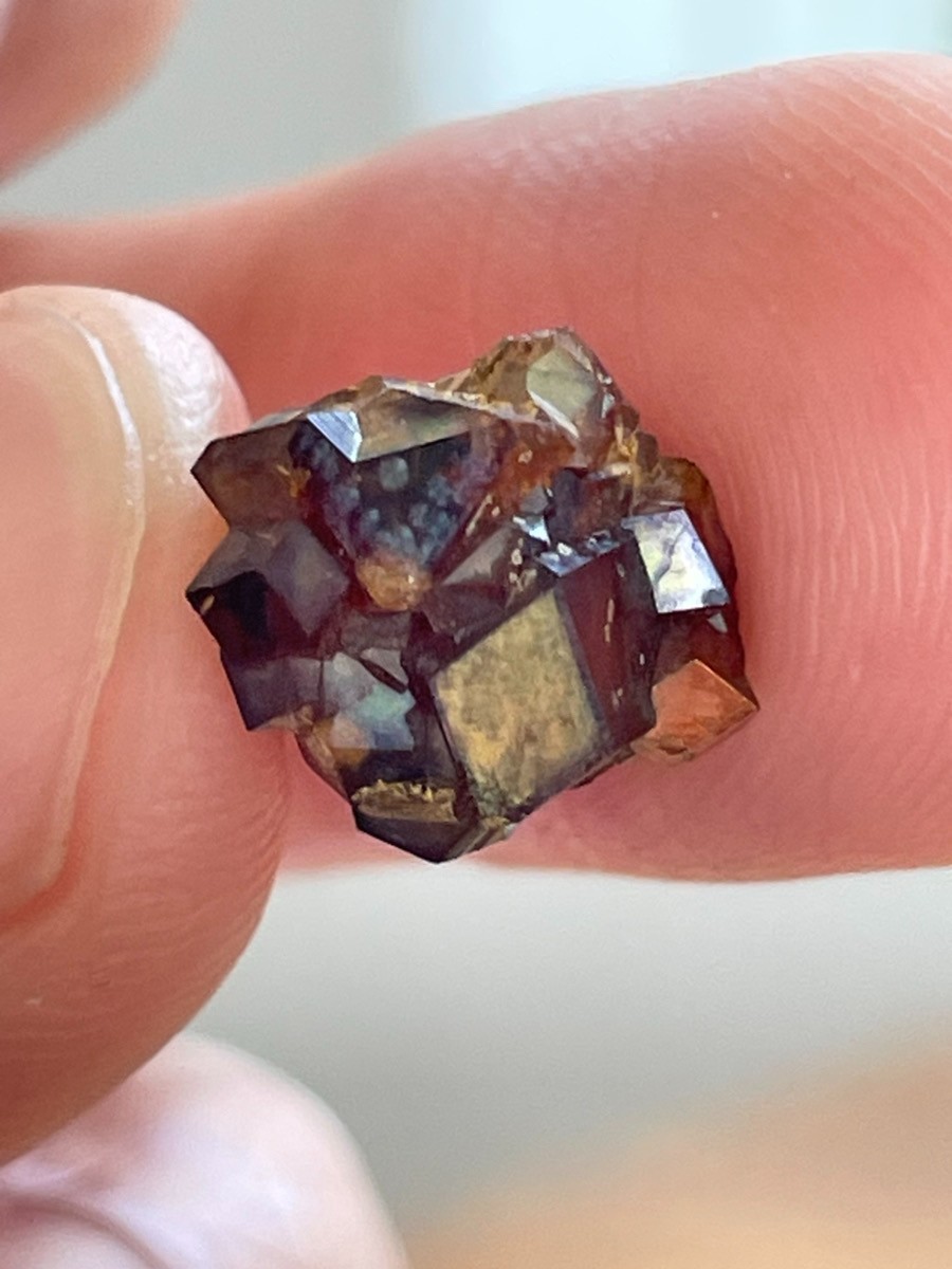 Rough Iridescent Andradite Rainbow Garnet Crystal Tenkawa Nara Japan Mineral Z2