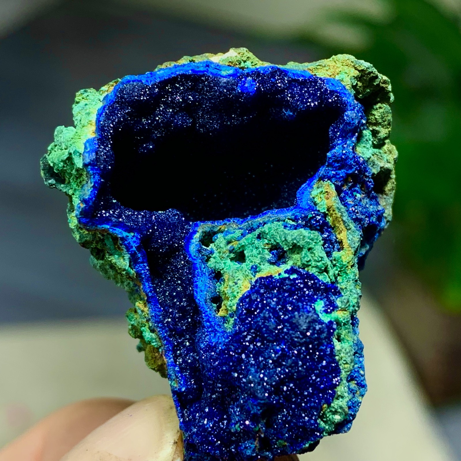 16G BEST NATURAL Azurite/Malachite crystalminerals specimens-