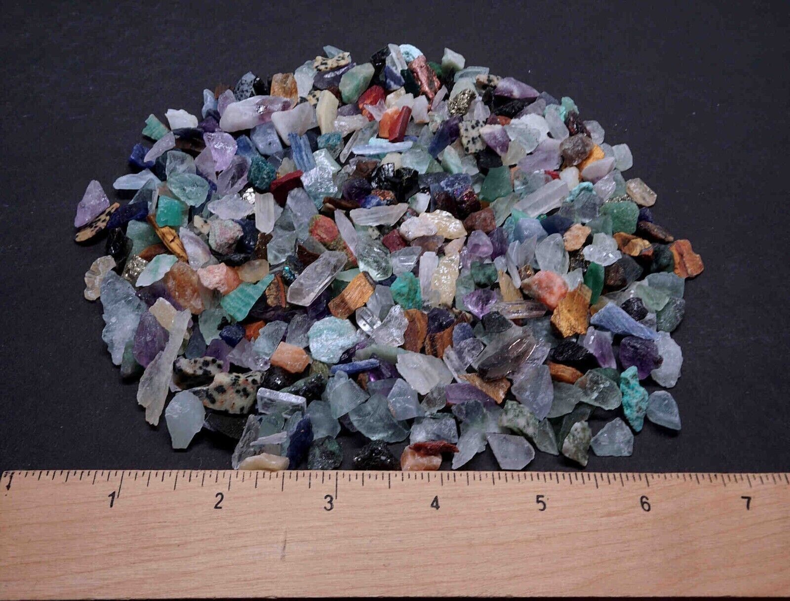 Micro Crafters 1/2 Lb Lot Natural Crystals Mineral Specimens Mixed Gemstones