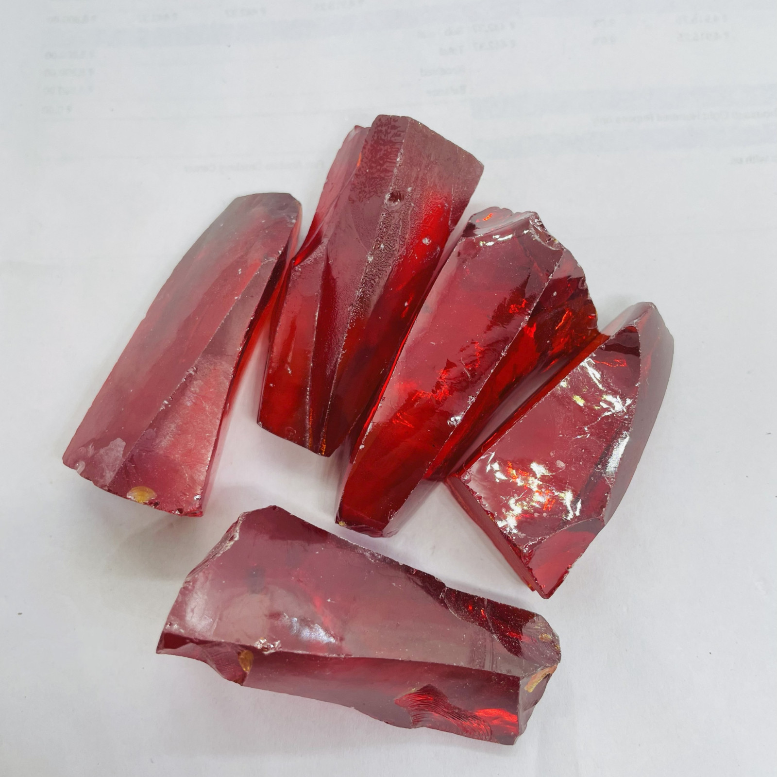 Healing Red Ruby Zircon Rough 400-500CT Meditation Crystal for Chakra Balancing