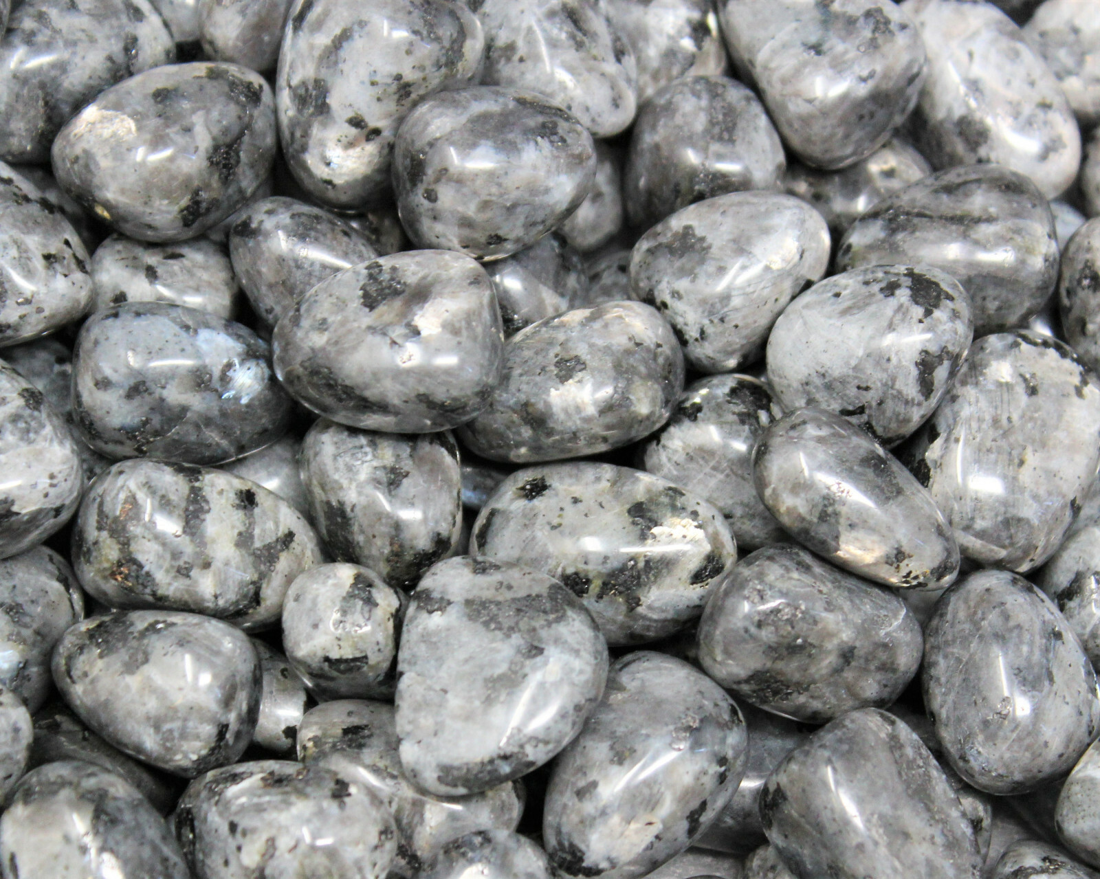 4 oz Larvikite Tumbled Stones: ‘A’ Grade Natural Polished Crystals 1/4 lb Bulk