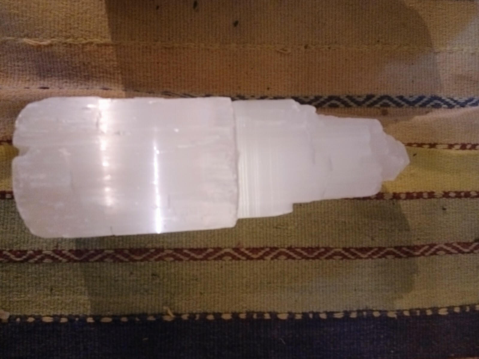 One Selenite crystal tower diy lam. 9 to 9.5″ up to 5.5 pounds