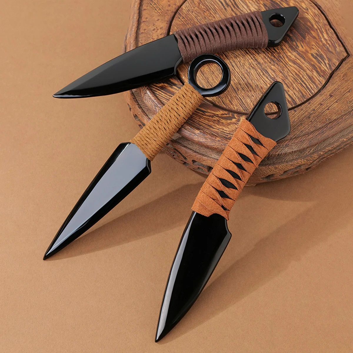 1PC Natural Crystal Obsidian Original Stone Model Knife Polishing Unbladed Knife