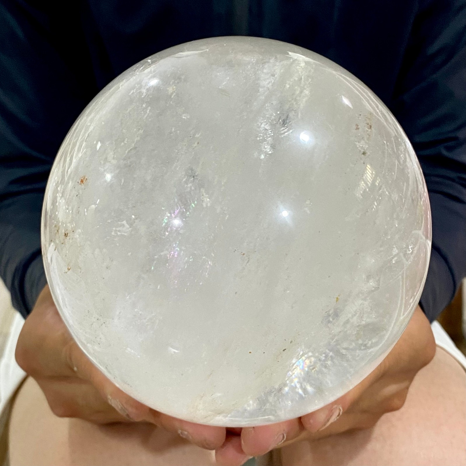 7.03LB Natural clear quartz sphere quartz crystal ball reiki Energy healing