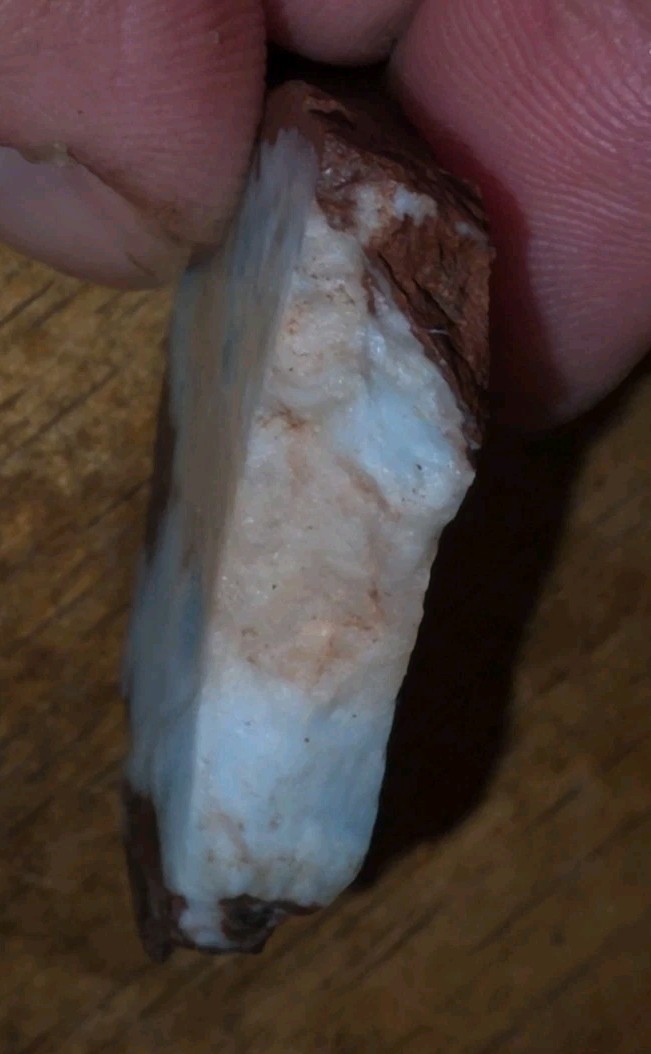 55.5ct Larimar Slice, Rough Gemstone, Dominican Republic, B Grade