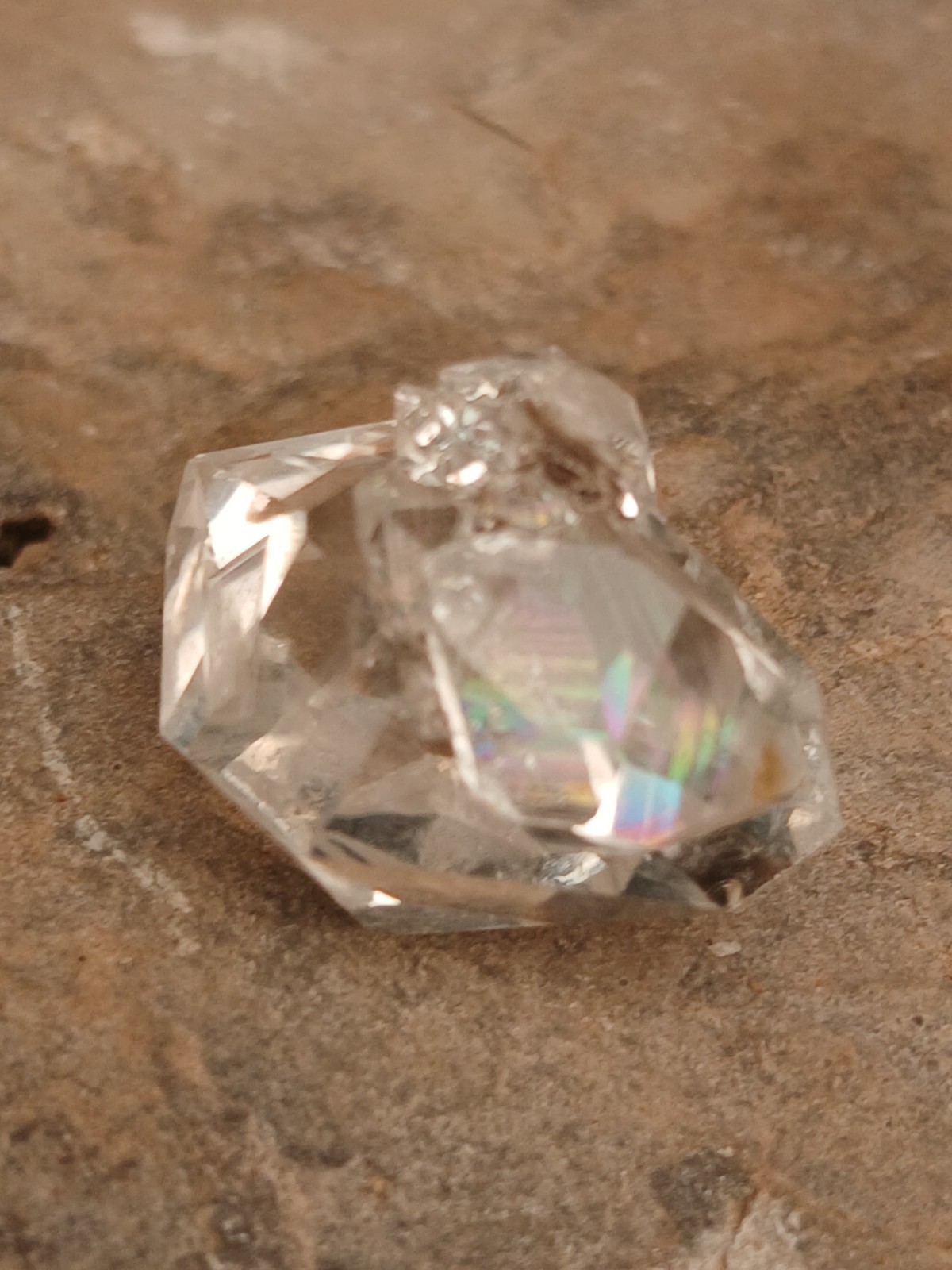😍 Genuine DT 🌈 Herkimer 💎 6 Crystal Cluster Self Collected In NY ❤️