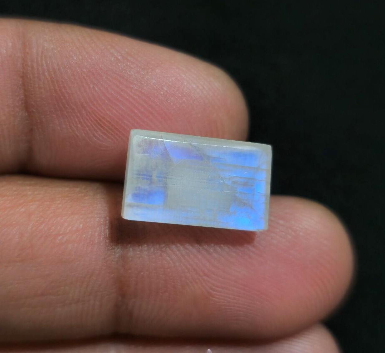 Top Quality Rainbow Moonstone Cabochon 15.50×9.50x7mm Loose Gemstone For Jewelry