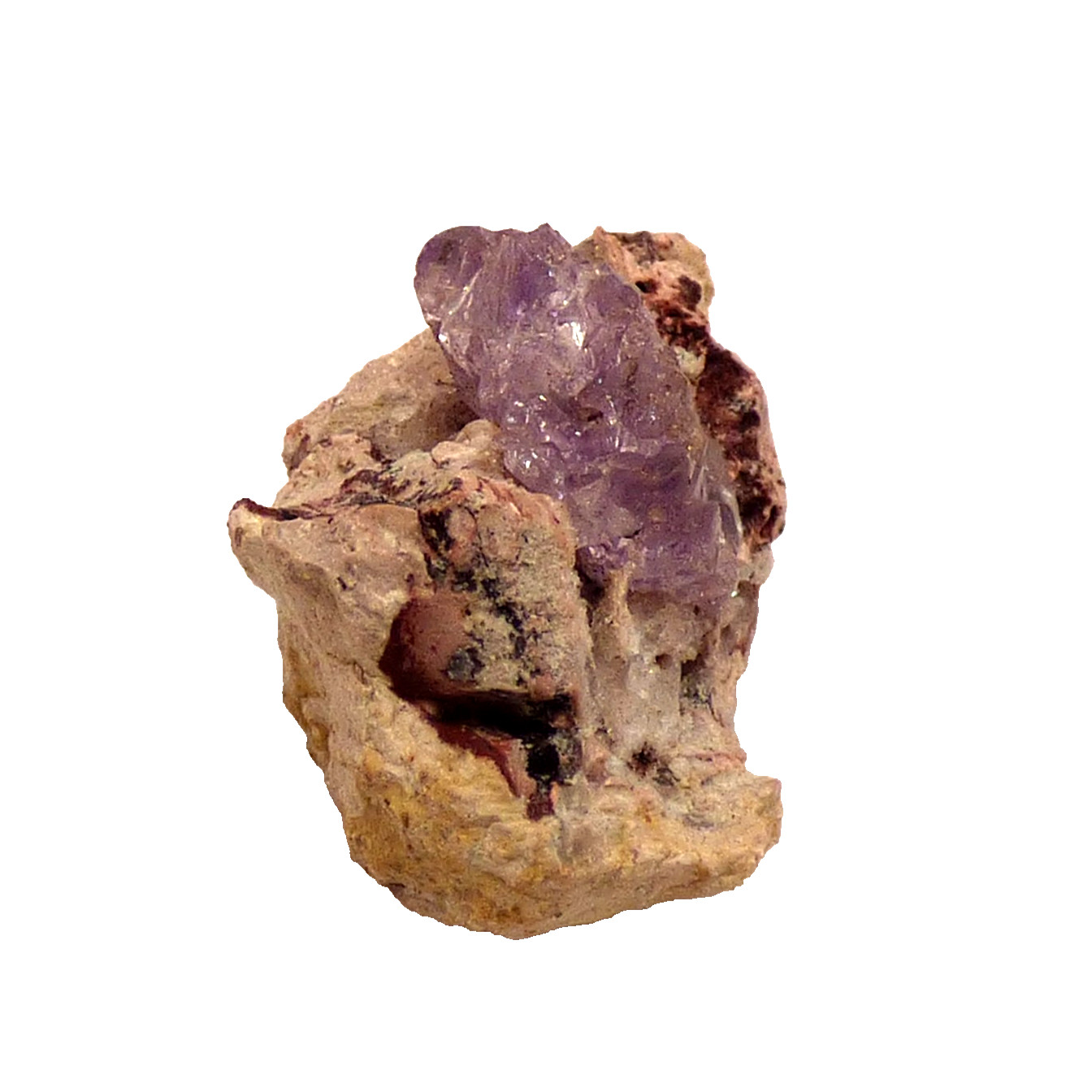 Amethyst Quartz Crystals Sonoran Desert Mexico Mineral Specimen 3.5cm
