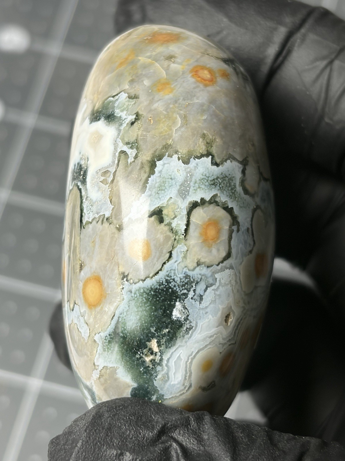 Ocean Jasper Palm Stone Orbs Marovato
