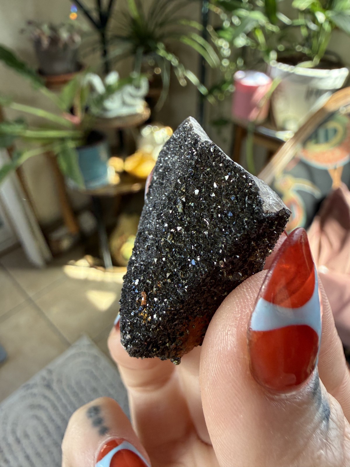 Black “Darth Vader” Dogtooth Calcite (3-Piece Lot) – Daye, Hubei, China – 1.06oz