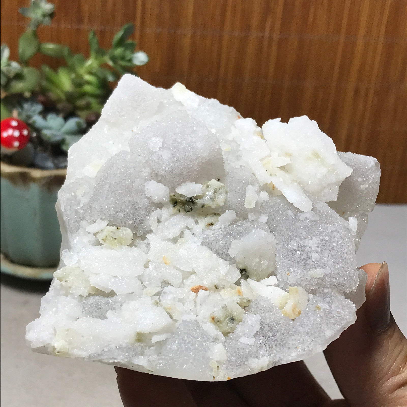 88-78-32mm Natural Light purple calcite fluorite Mineral Specimen 305g A6070