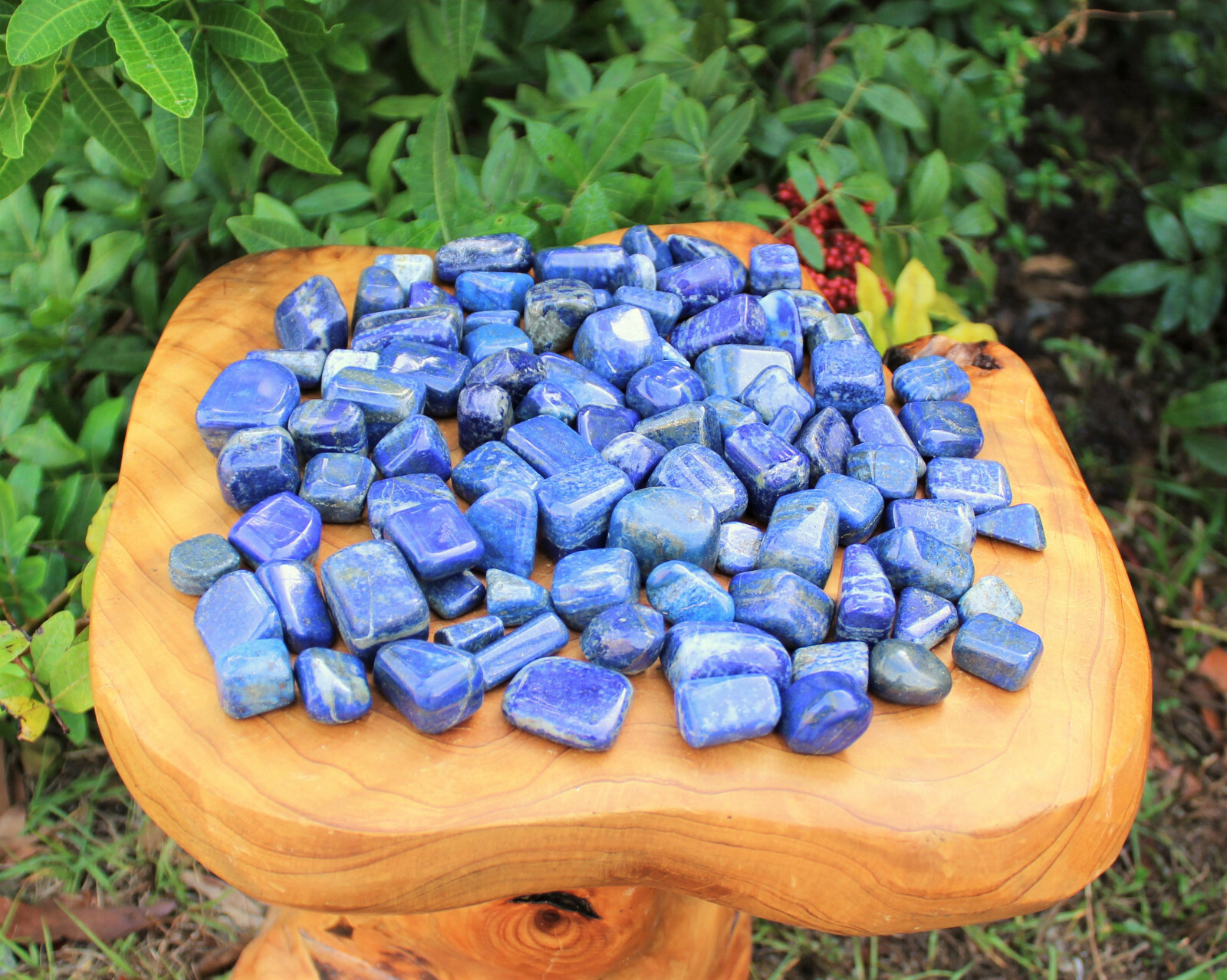 1/4 lb Bulk Lot Lapis Lazuli Tumbled Stones: Premium ‘A’ Grade Large 4 oz