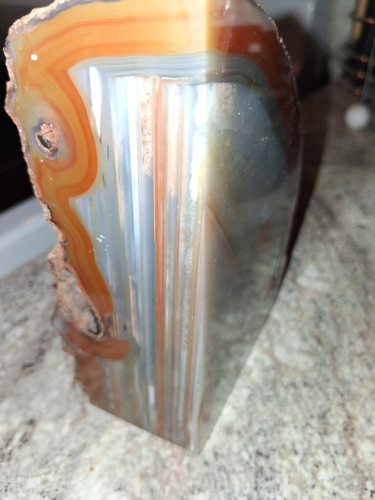 Full of Texture 5 pds Irregular Thick of Natural Polished Original Agate…