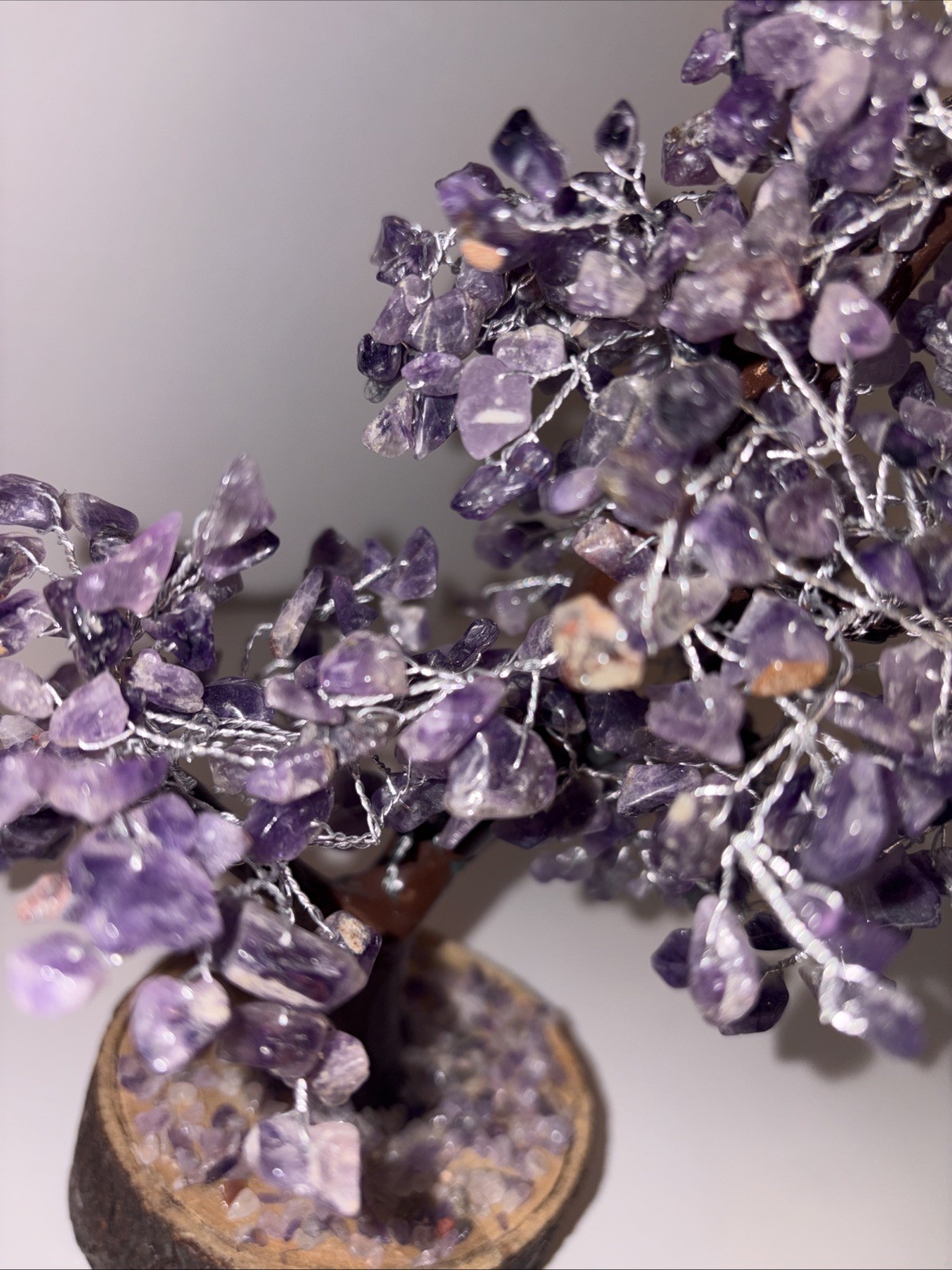 Feng Shui Money Tree Amethyst Crystals 9.5”