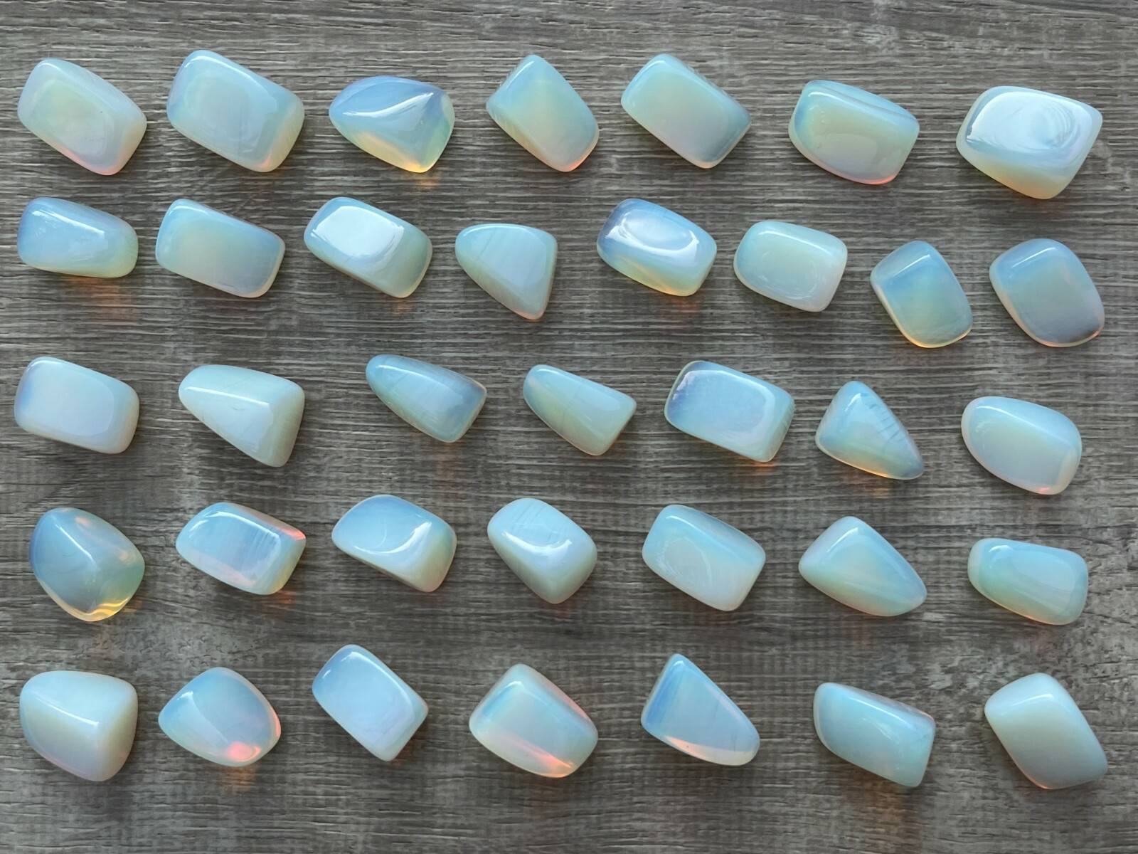Grade A++ Opalite Tumbled Stones, 1-1.25 Inches Tumbled Opalite, Pick How Many