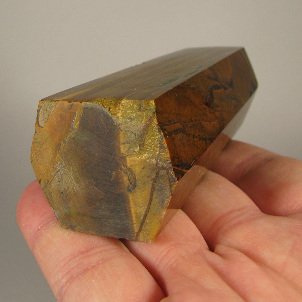 4″ TIGER EYE Polished Gemstone Point Tower Obelisk – South Africa