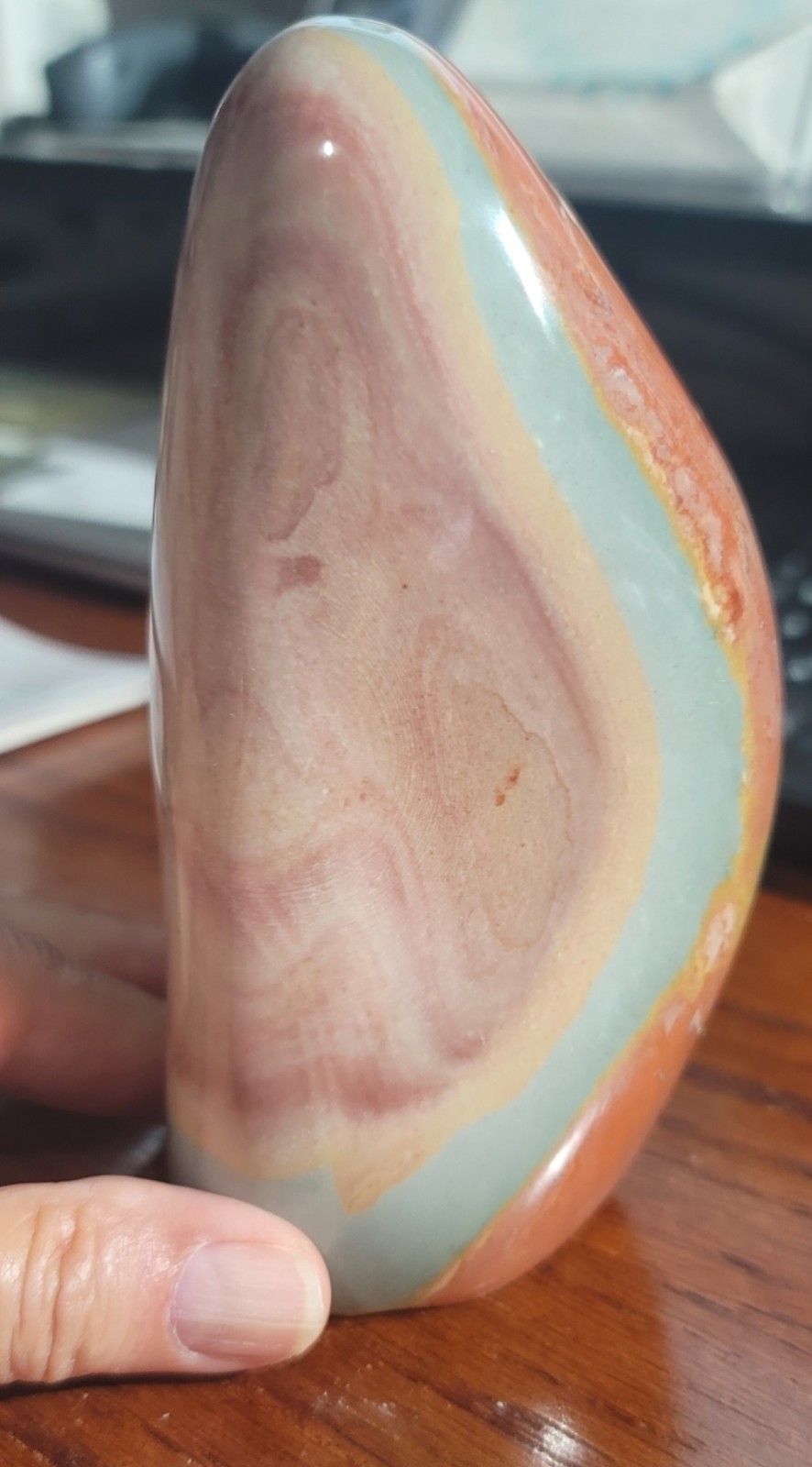 Jasper Polychrome – Large Heavy Natural Gemstone (Aslo Known As Desert Jasper)
