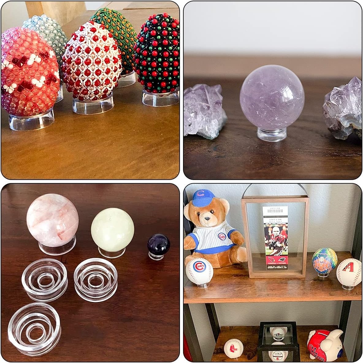 Polished Acrylic Round Display Stands – 12 Pieces for Effortless Visualization