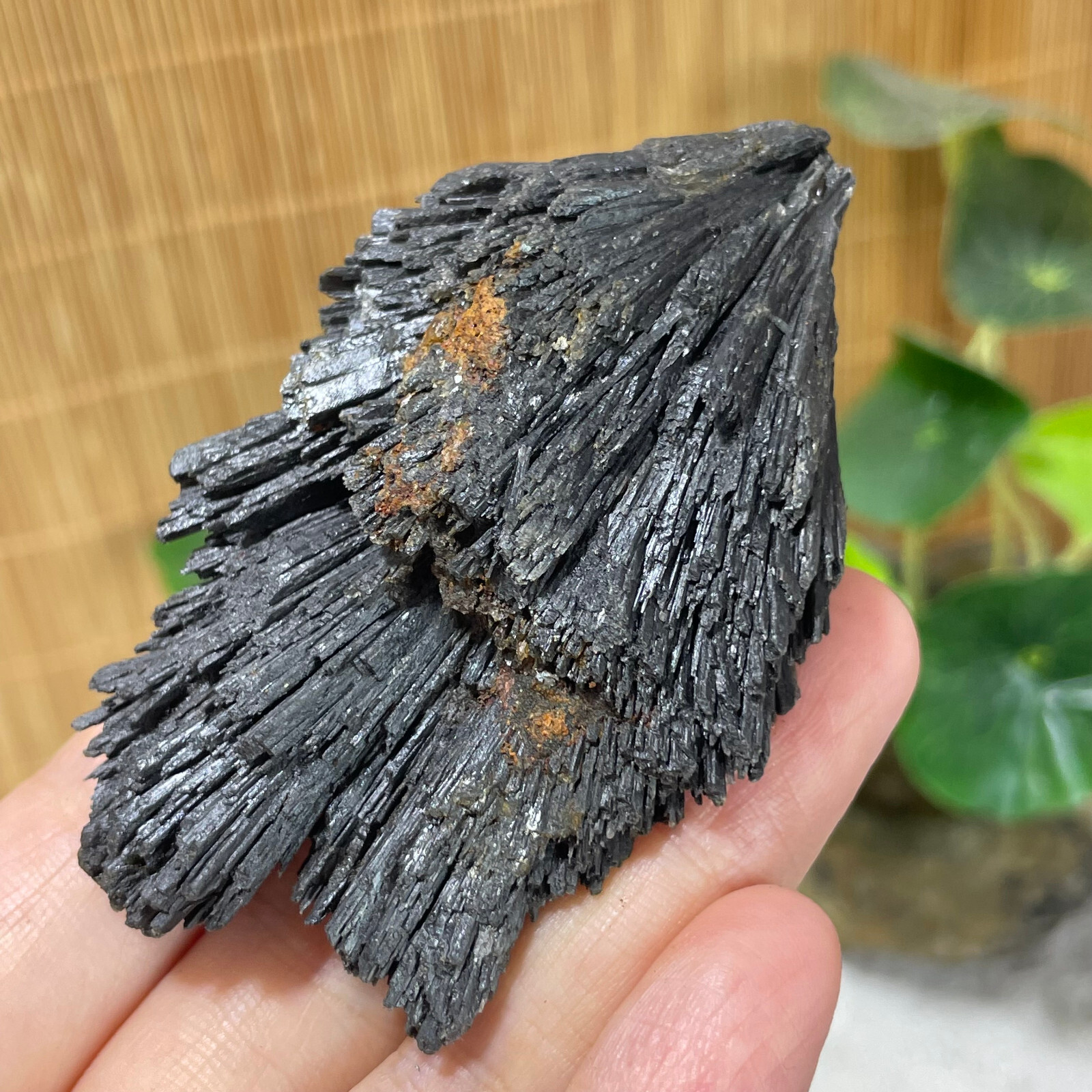 77g Natural Irregular natural black crystal cluster mineral specimen（dian qishi）