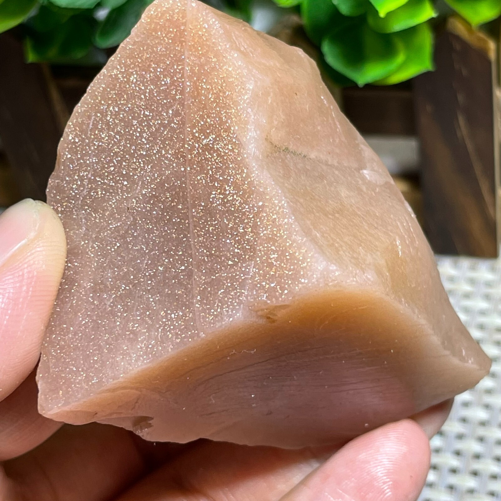 TOP ULTRA RARE NATURAL GOLDEN SUN STONE STAR RAW ROUGH CRYSTAL GEMSTONE 143g A52
