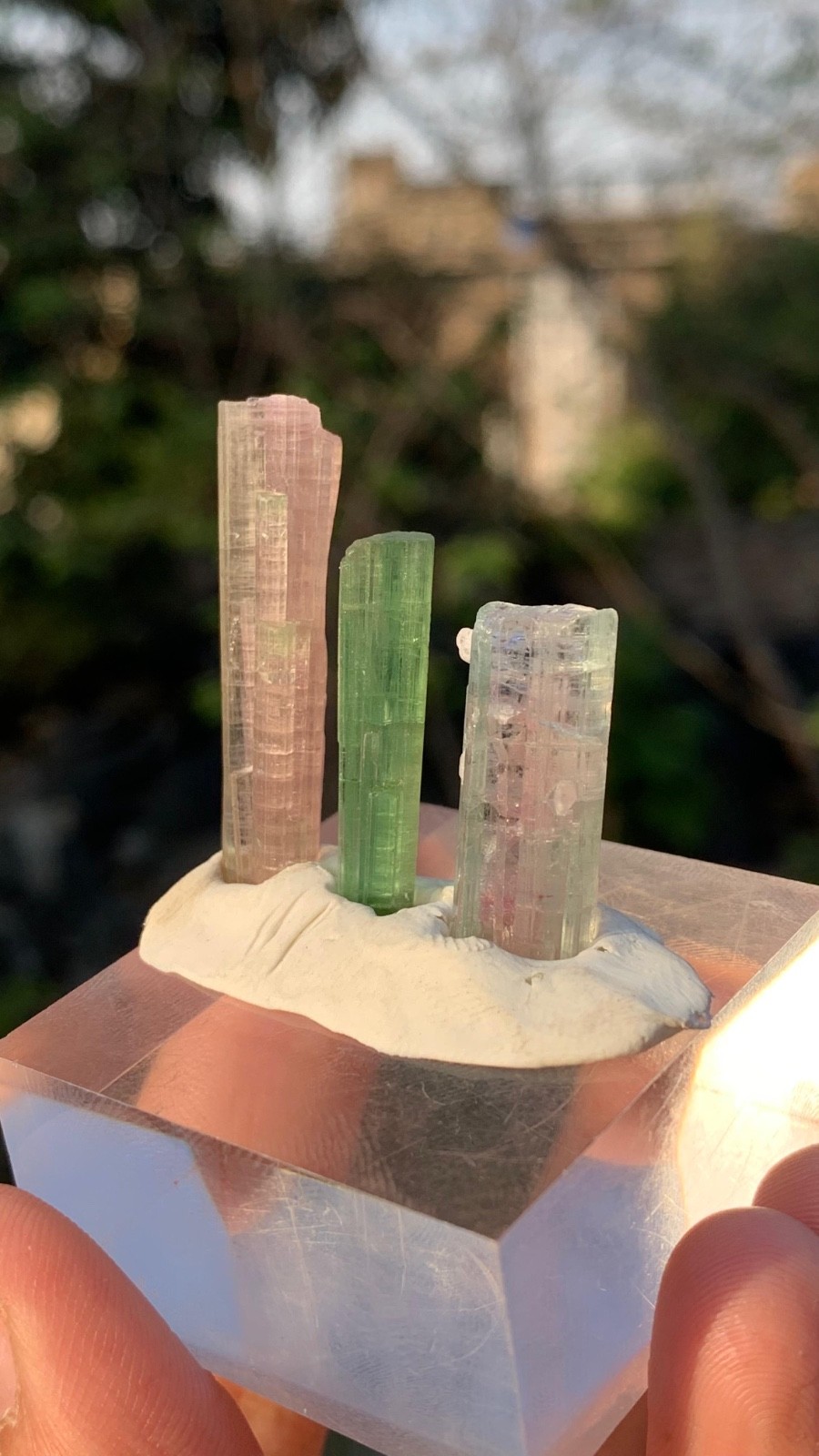 Mix Color Tourmaline Crystal