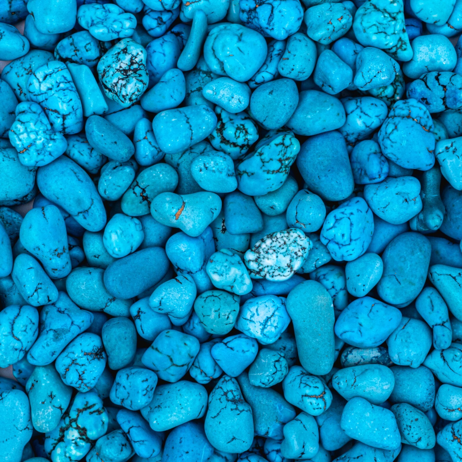 50g Tumbled Blue Turquenite Gemstone Crystals 15-25 Stones Bulk Rocks Wholesale