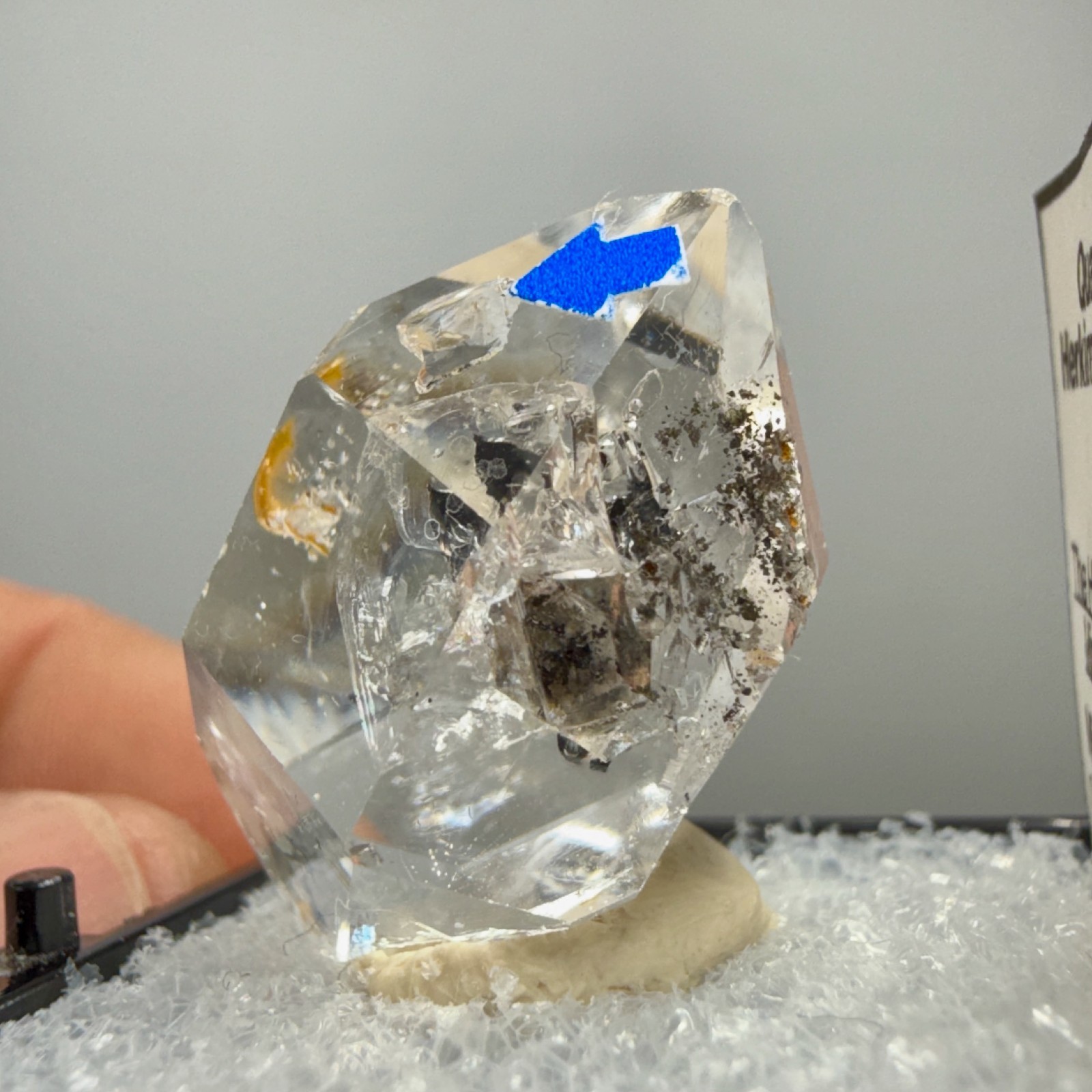 8.63 g Enhydro Herkimer Diamond Gem w/ Moving Gas Bubble, A-Grade Clarity