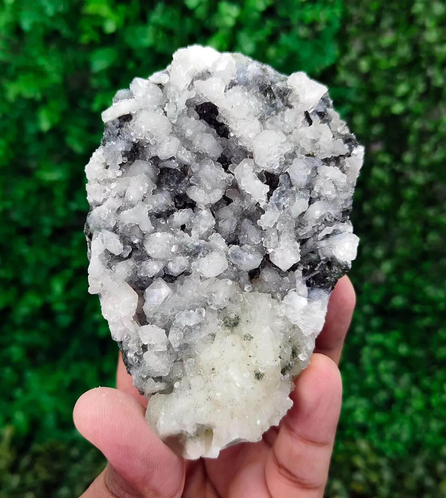 205g Natural Stilbite and Apophyllite on Base Mineral Specimen