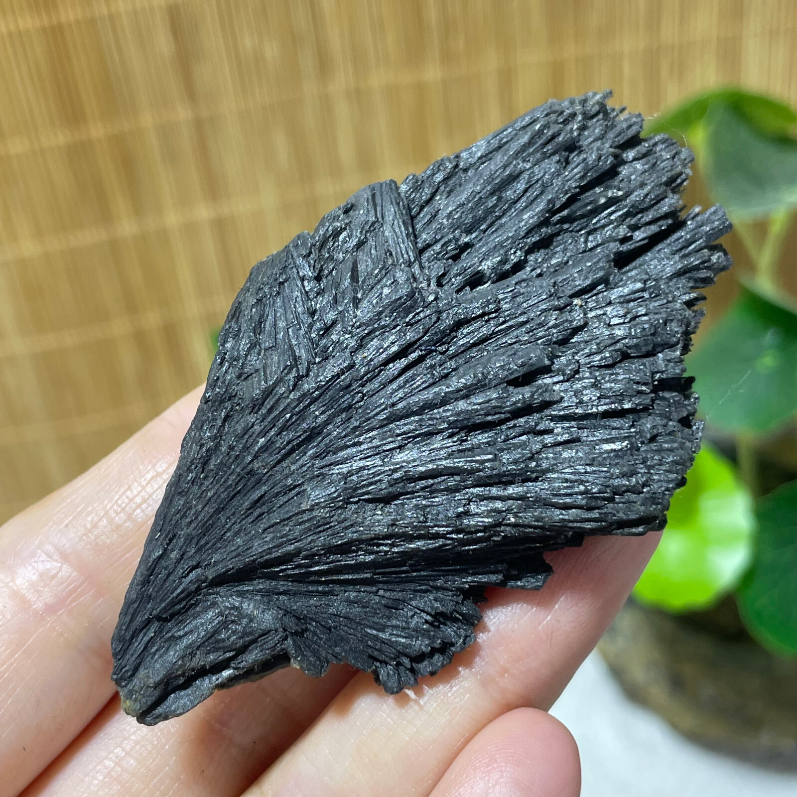 64g Natural Irregular natural black crystal cluster mineral specimen（dian qishi）