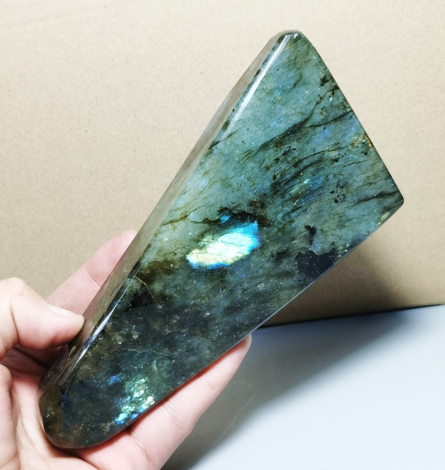 1LB Natural Rare Rainbow Flash Labradorite Freeform Reiki Stone Healing