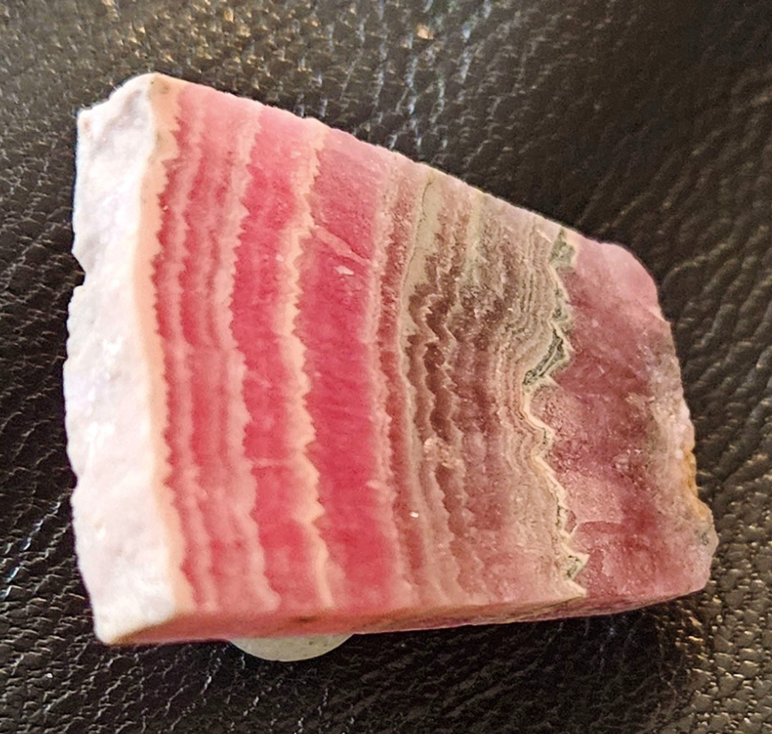 Rhodrochrosite Stalactite “Fan” Slice – Argentina#2