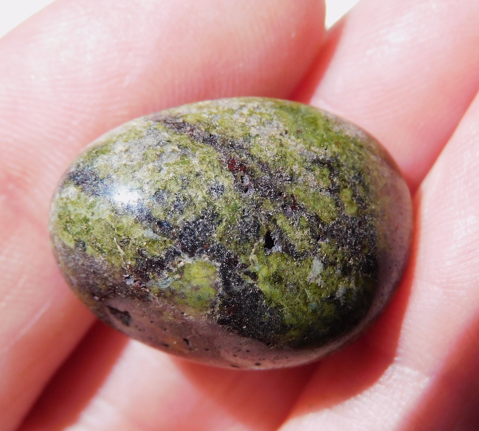 High Grade Dragon Blood Jasper Tumbled Stone for Jewelry Making