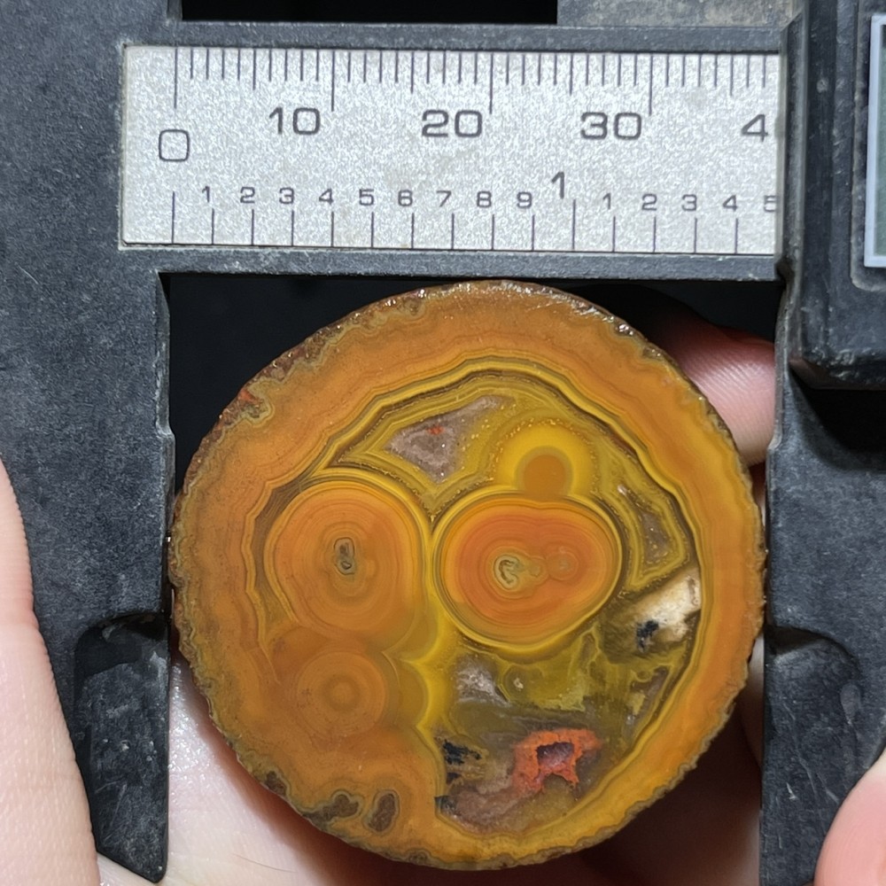 Half Rough Agate ore crystal Achat Nodule Chinese bloody battle Agate 50g D767