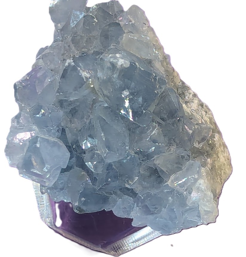 Celestite Sky Blue Crystals Raw Natural Geode Specimens-Collectible Healing
